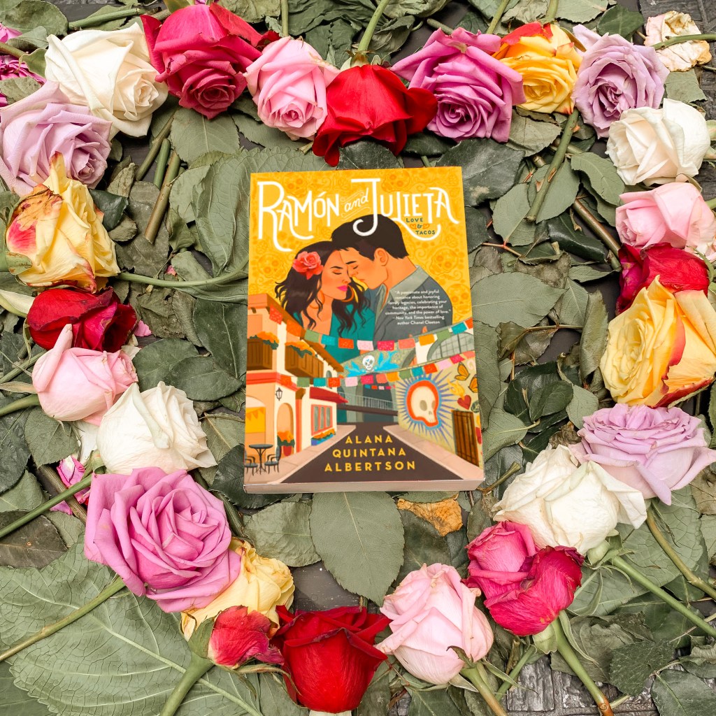 Photo of Ramon & Julieta paperback with multicolored roses