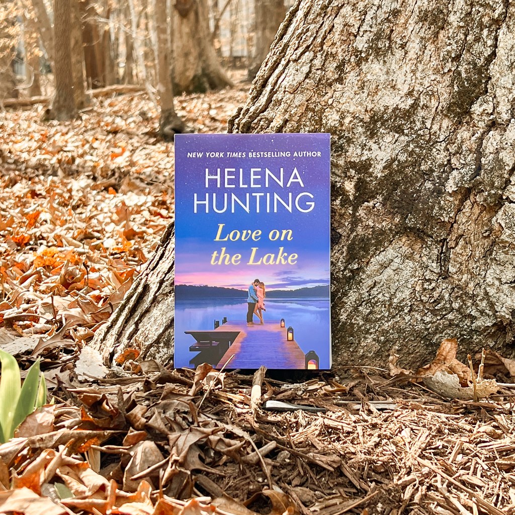 Photo of Helena Hunting's Love on the Lake paperback with tree